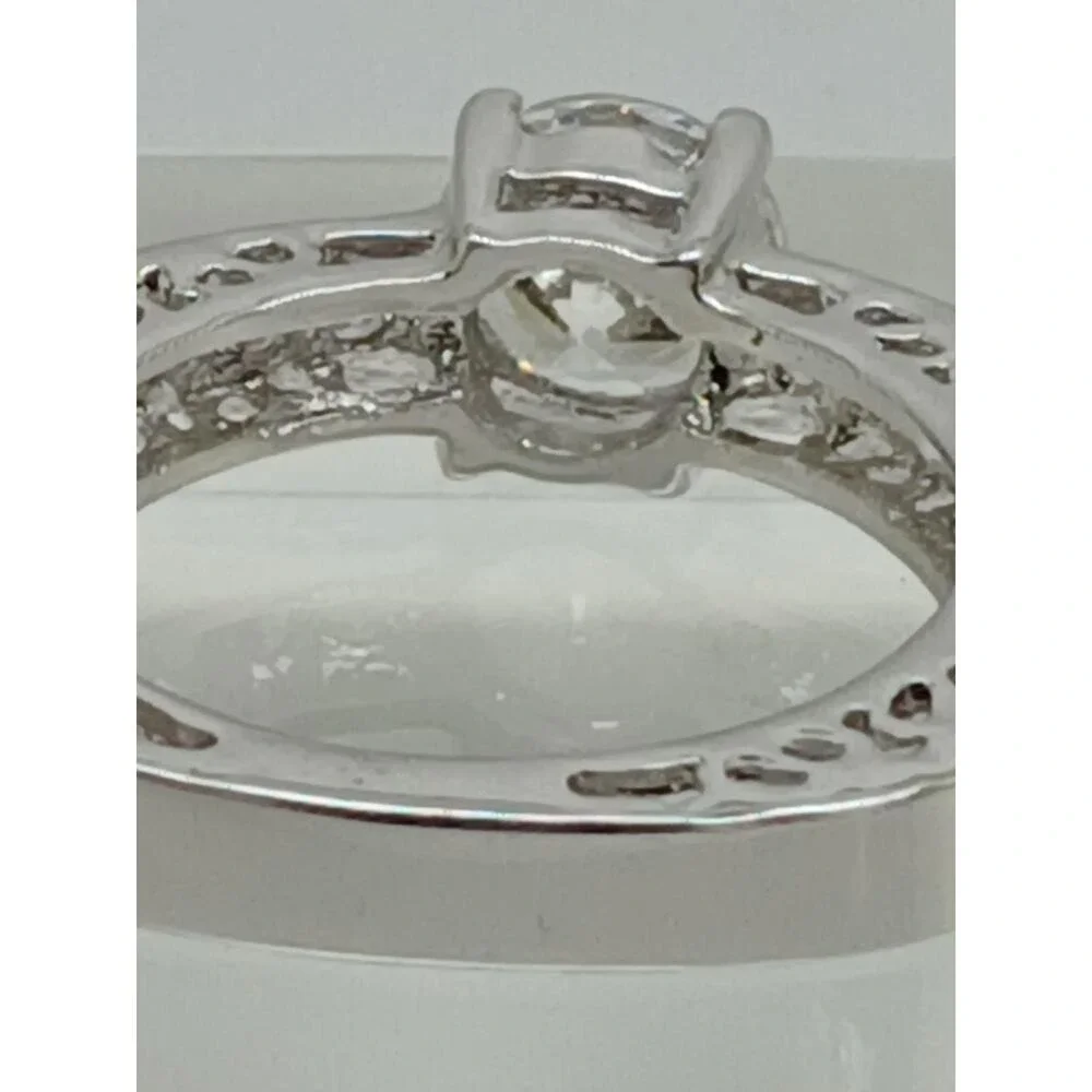 2 CT Unique Vintage Gold Plated Round Brilliant Sim Diamond CZ Engagement Ring 8 - Picture 8 of 10